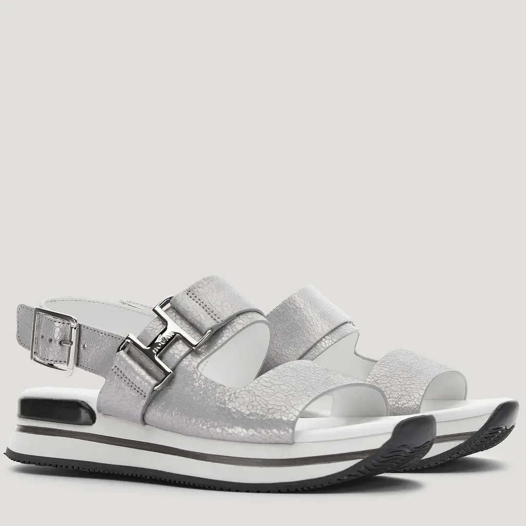 Logo-Buckle Detail Sandals