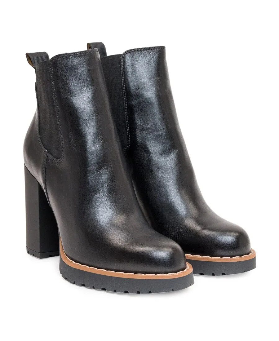 Block Heel Ankle Boots