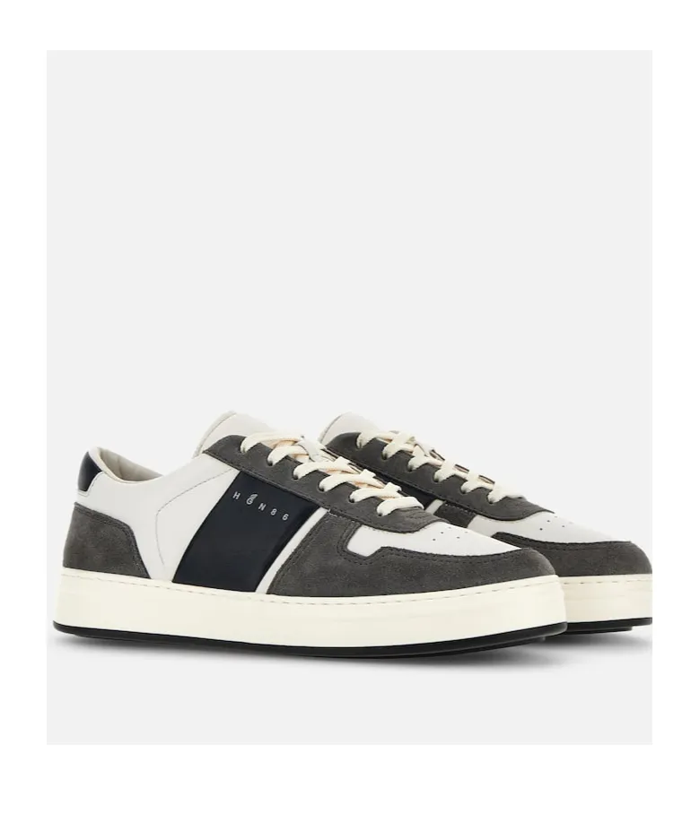 H-Tv Logo Printed Panelled Sneakers