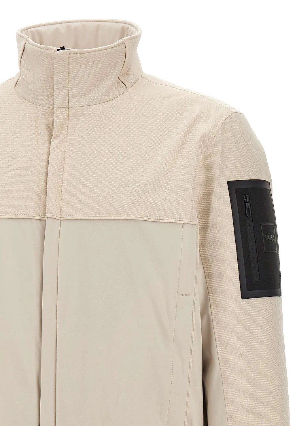 High Neck Panelled Jacket