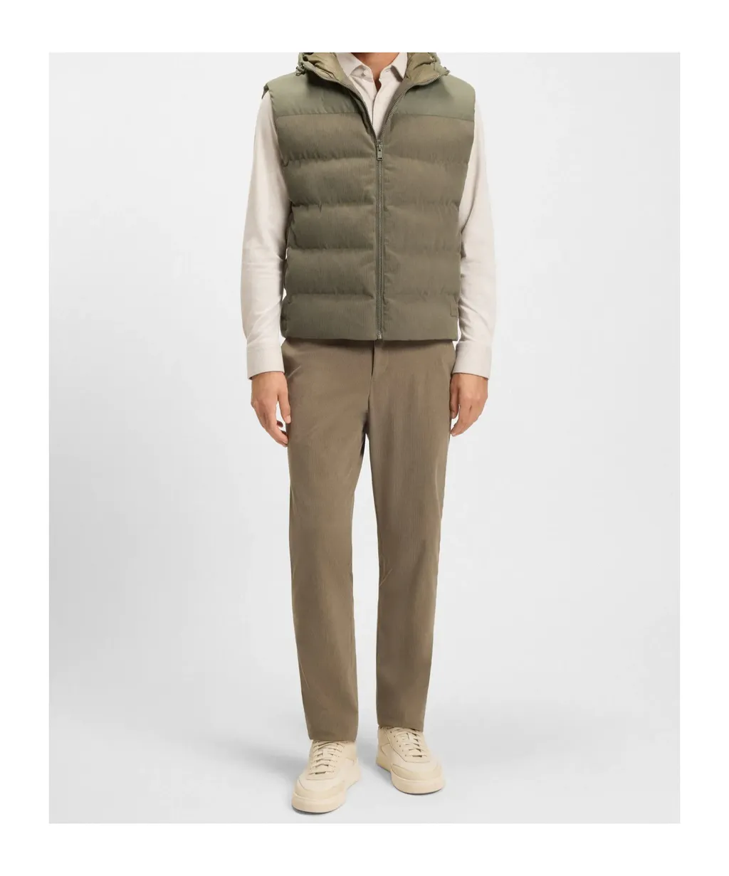 Hooded Panelled Gilet