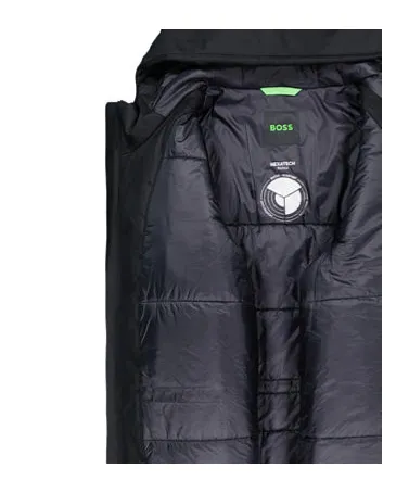 Logo Patch Hooded Coat