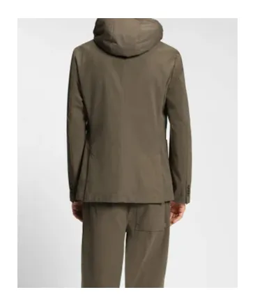 Layered Hooded Jacket