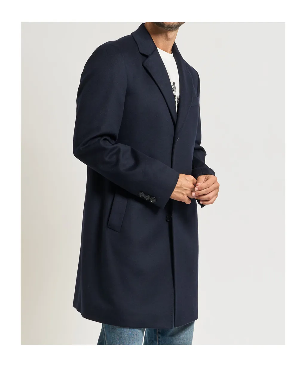Button-Up Slim-Fit Coat