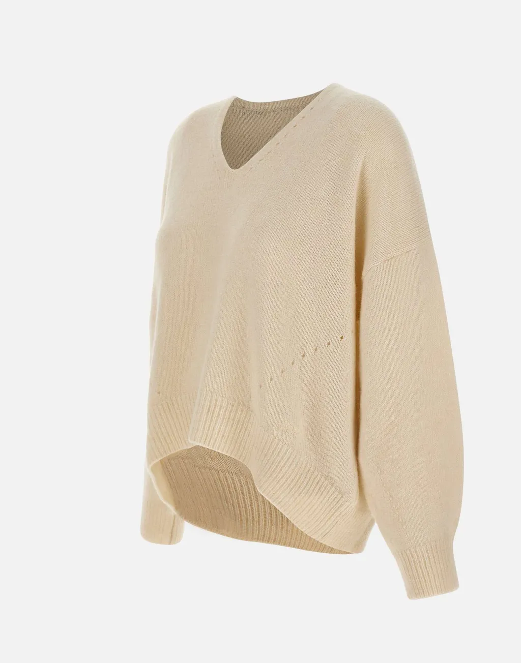 V-Neck Long-Sleeved Jumper