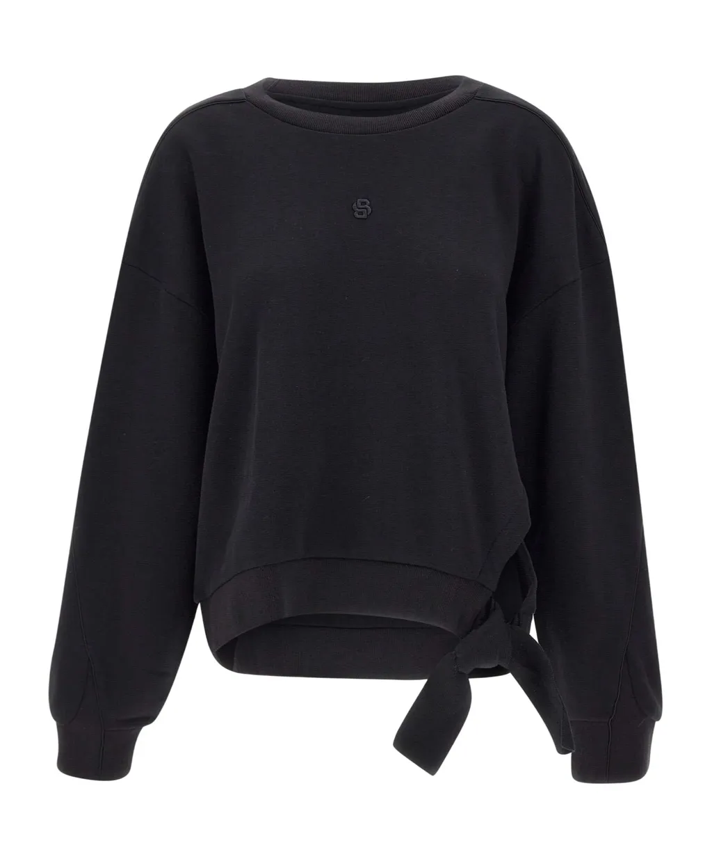 Tie Detailed Loose Fit Sweatshirt