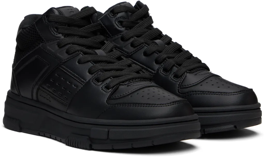Lace-Up Panelled Sneakers
