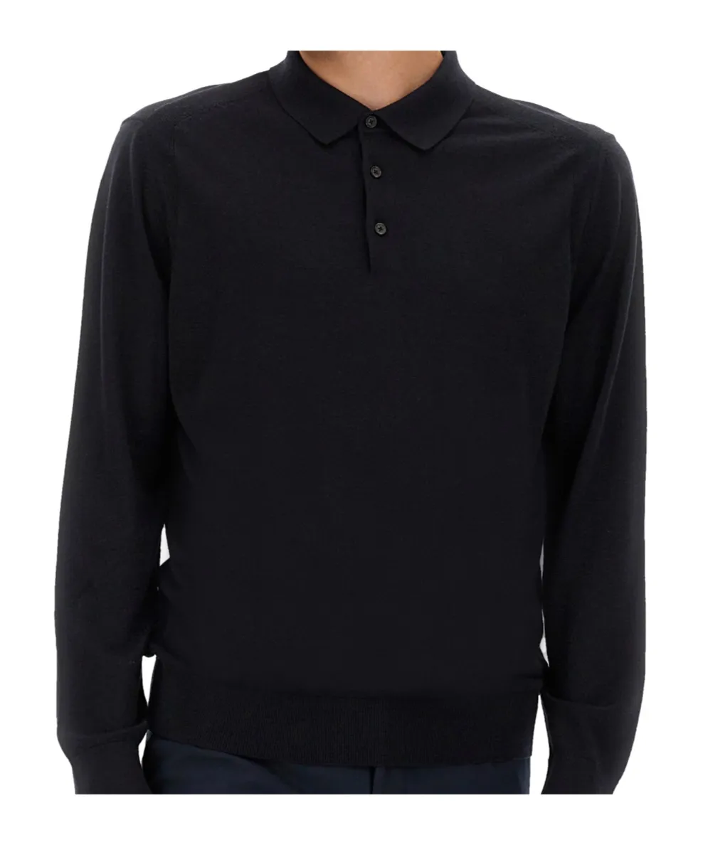 Long-Sleeved Polo Shirt