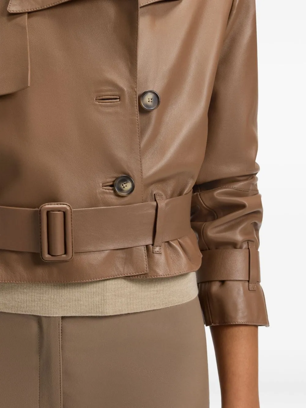 Belted Double-Breasted Jacket