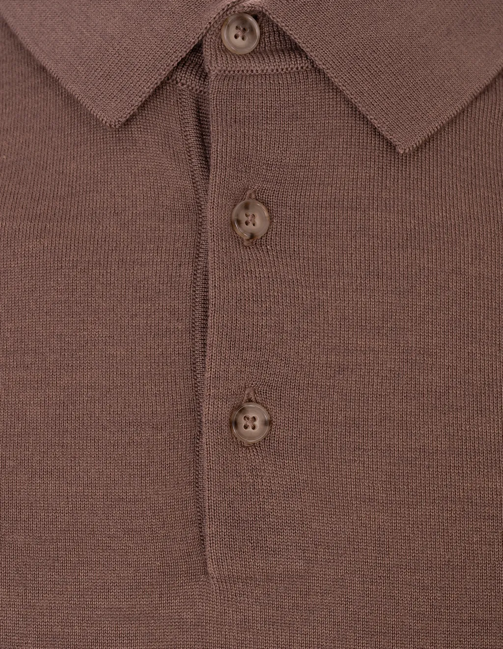 Button Detailed Knitted Polo Shirt