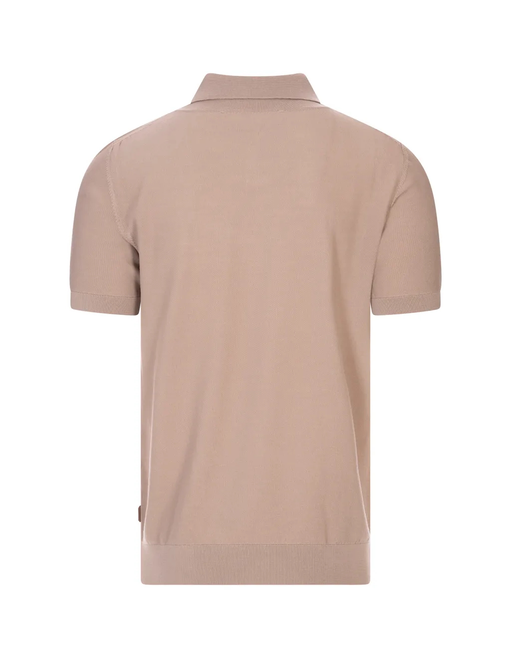 Short-Sleeved Knitted Polo Shirt