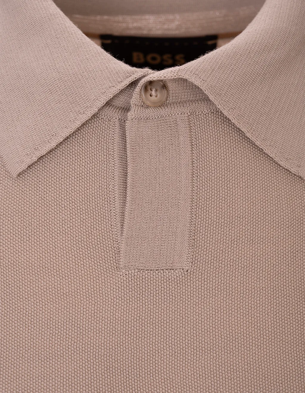 Short-Sleeved Knitted Polo Shirt