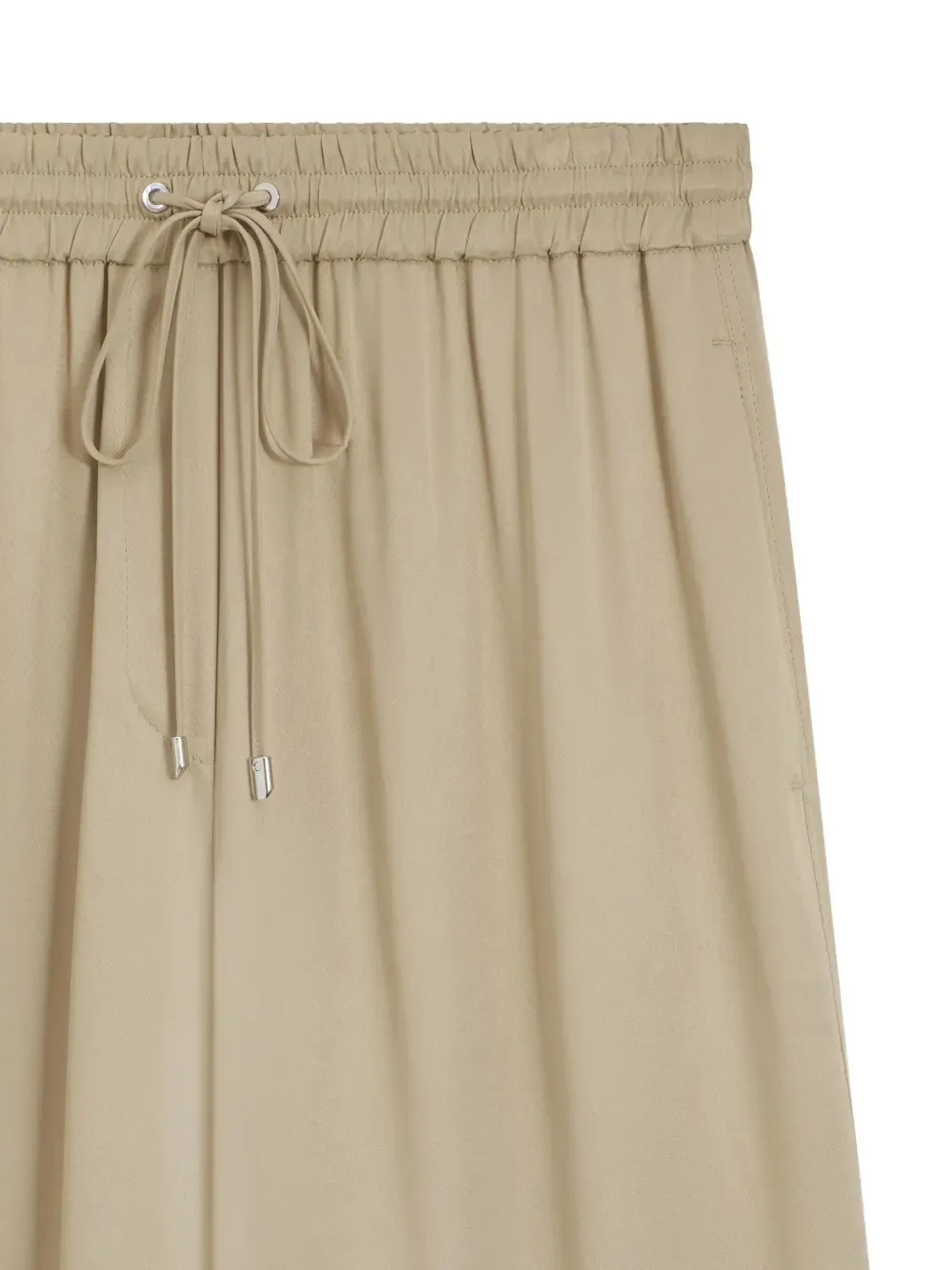 Drawstring Wide-Leg Trousers