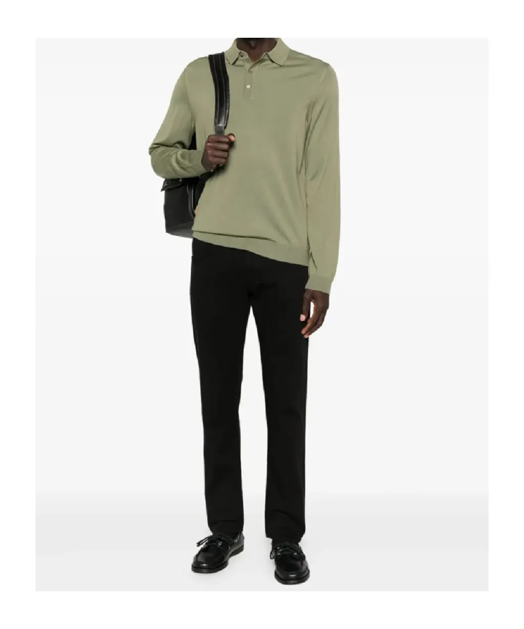 Long-Sleeve Polo Shirt