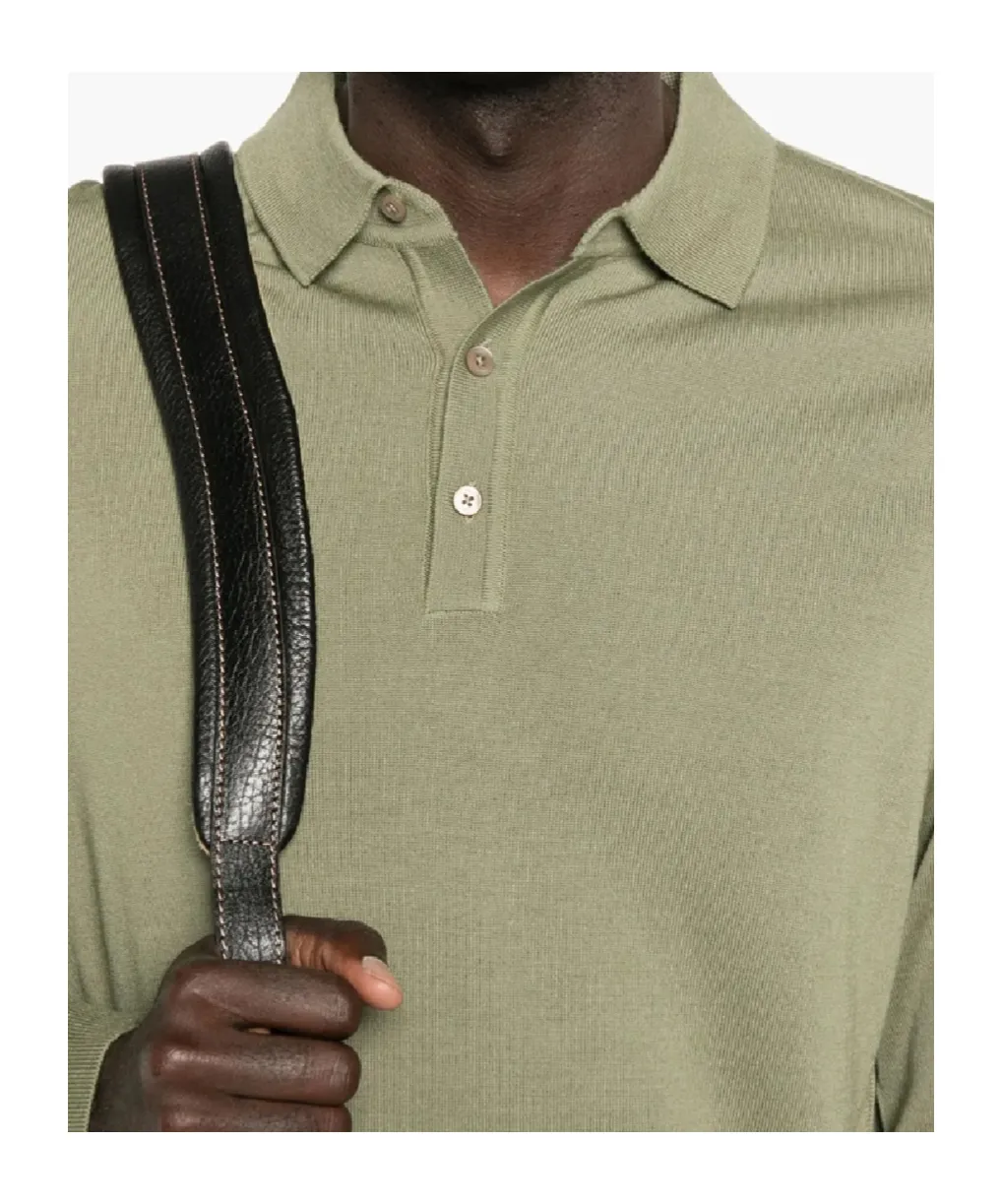 Long-Sleeve Polo Shirt
