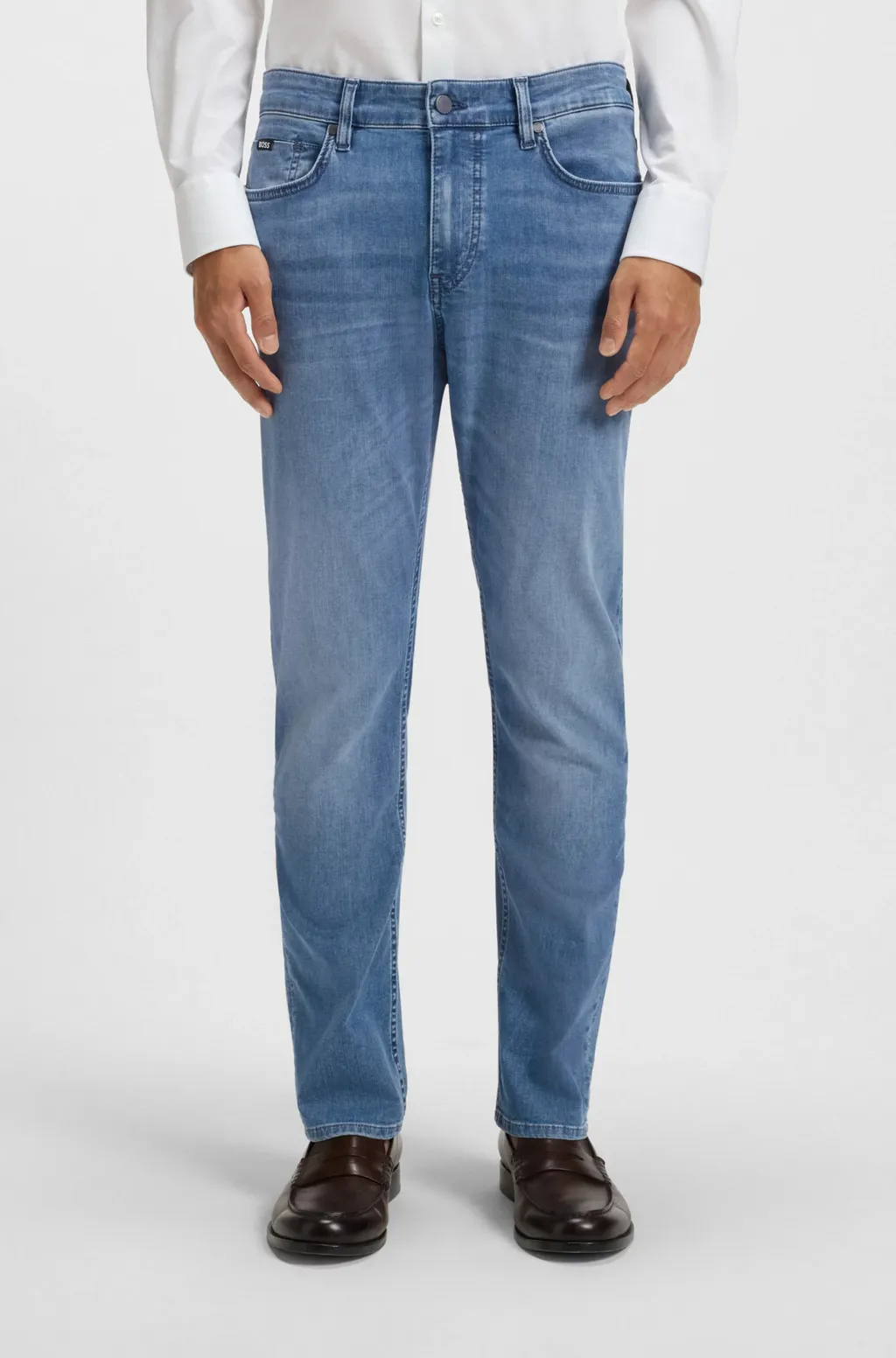 Logo Patch Slim-Fit Jeans
