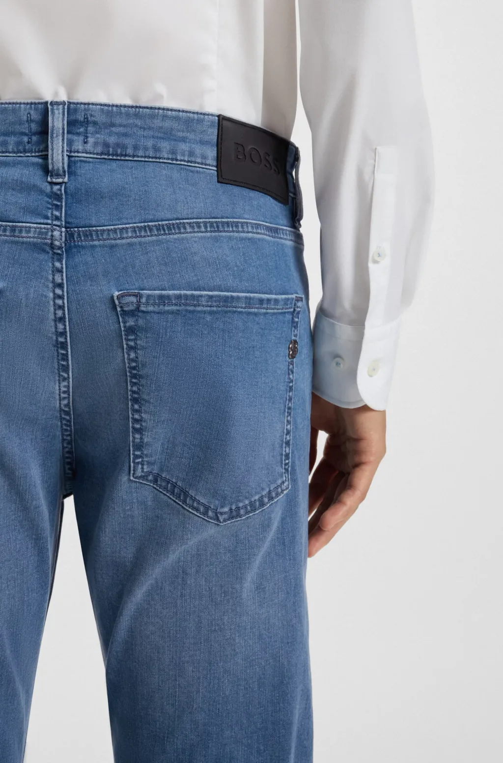Logo Patch Slim-Fit Jeans