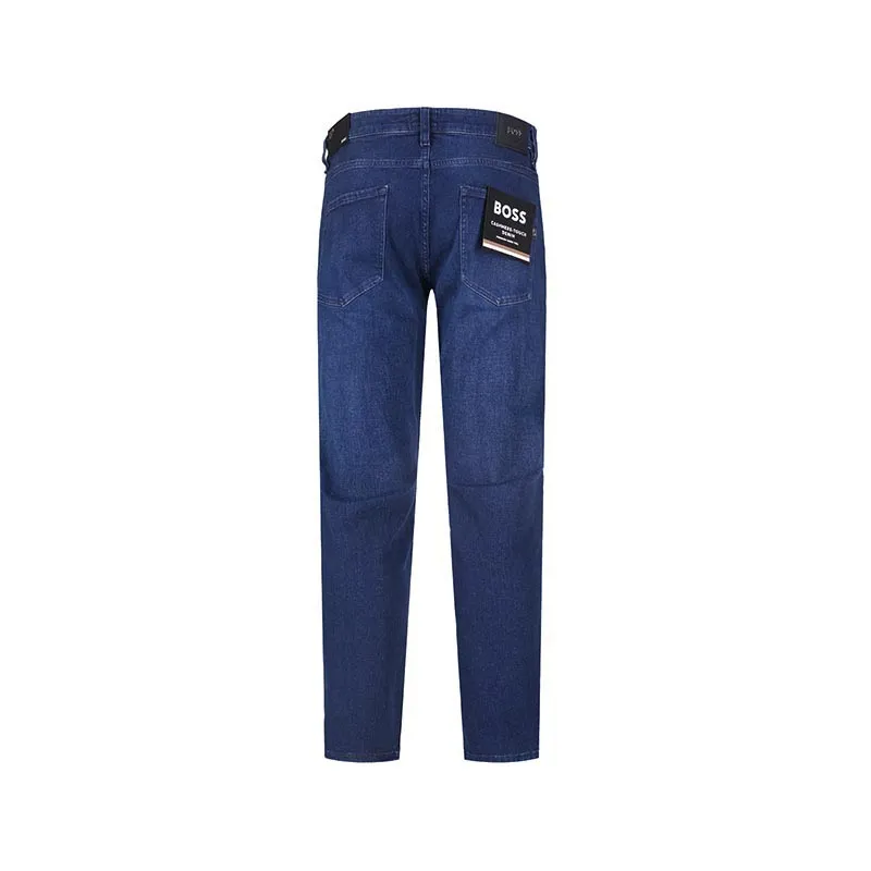 Logo Patch Tapered Jeans