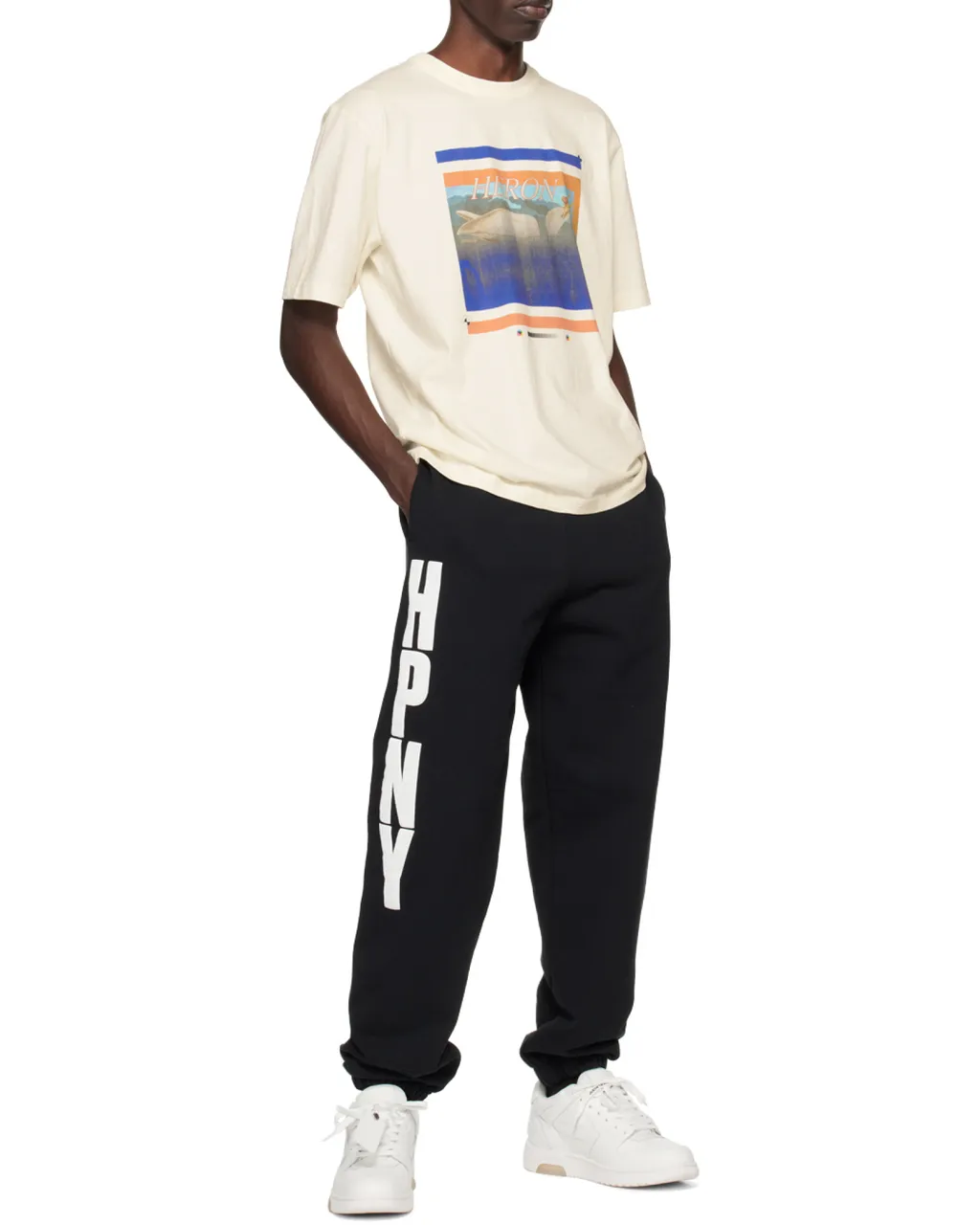 Logo-Printed Elasticated Waistband Pants