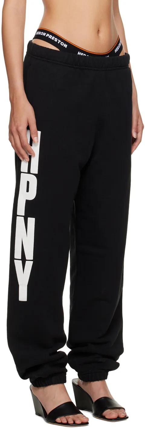 Logo-Printed Elasticated Waistband Pants