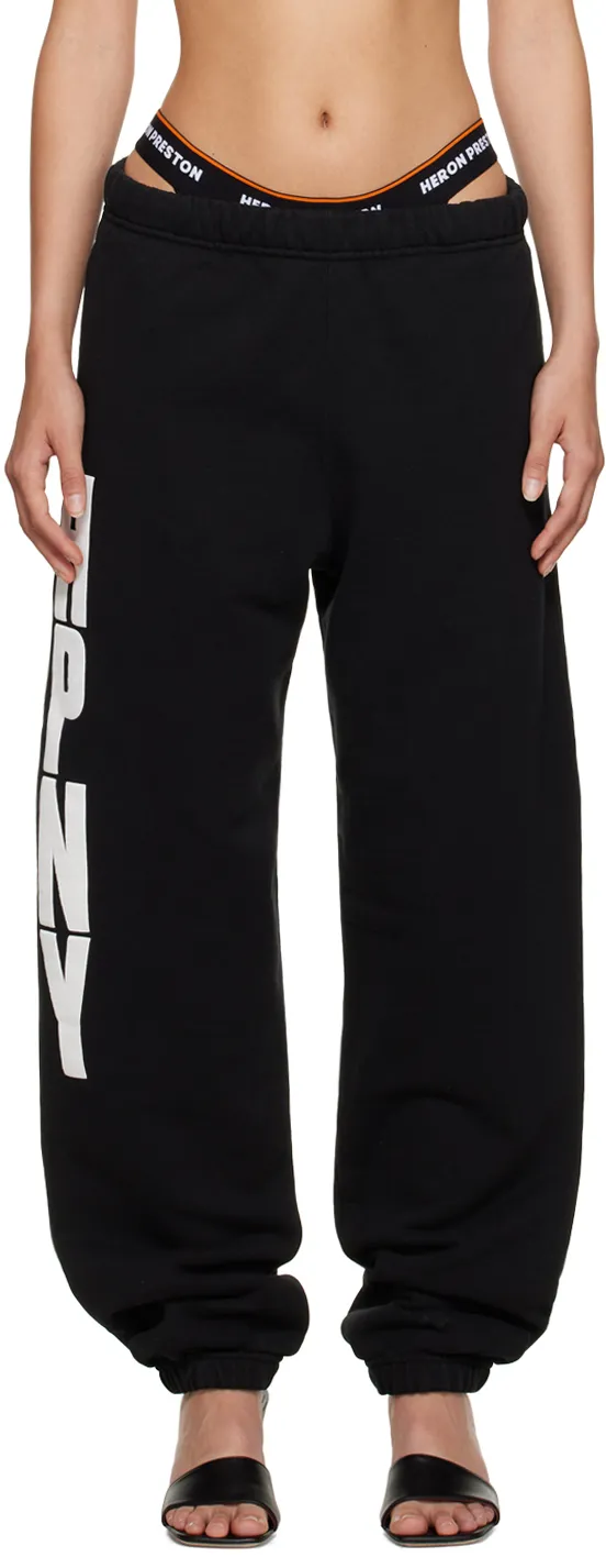 Logo-Printed Elasticated Waistband Pants