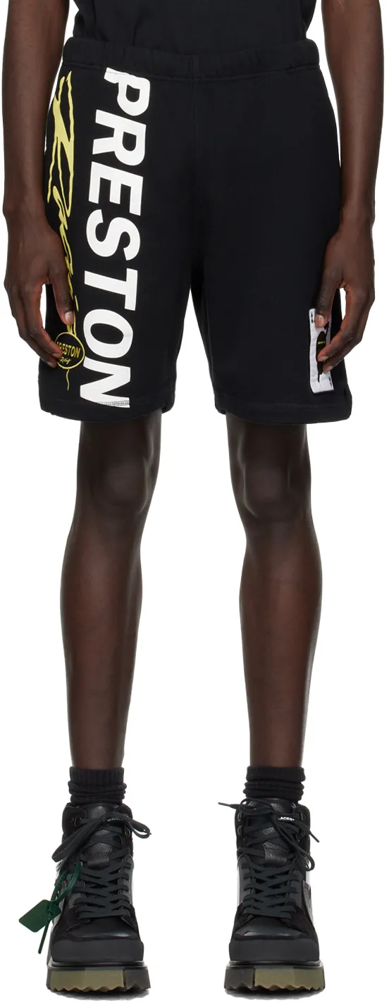 Logo-Printed Knee-Length Track Shorts
