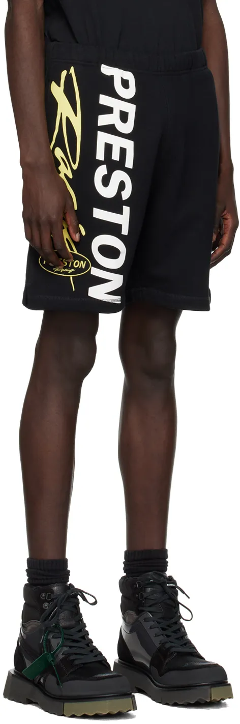 Logo-Printed Knee-Length Track Shorts