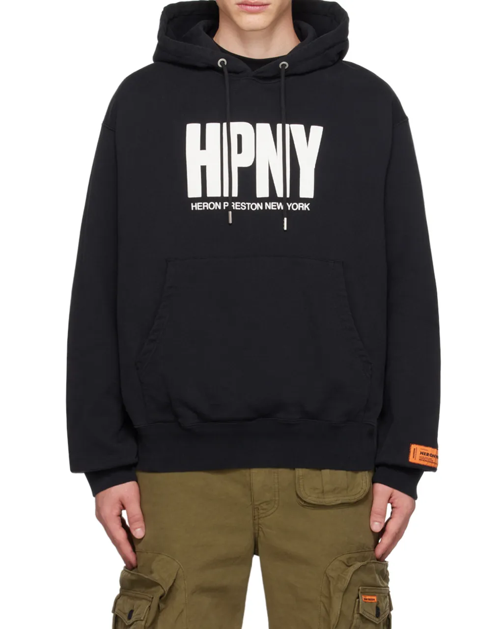 Logo-Print Hooded Jumper