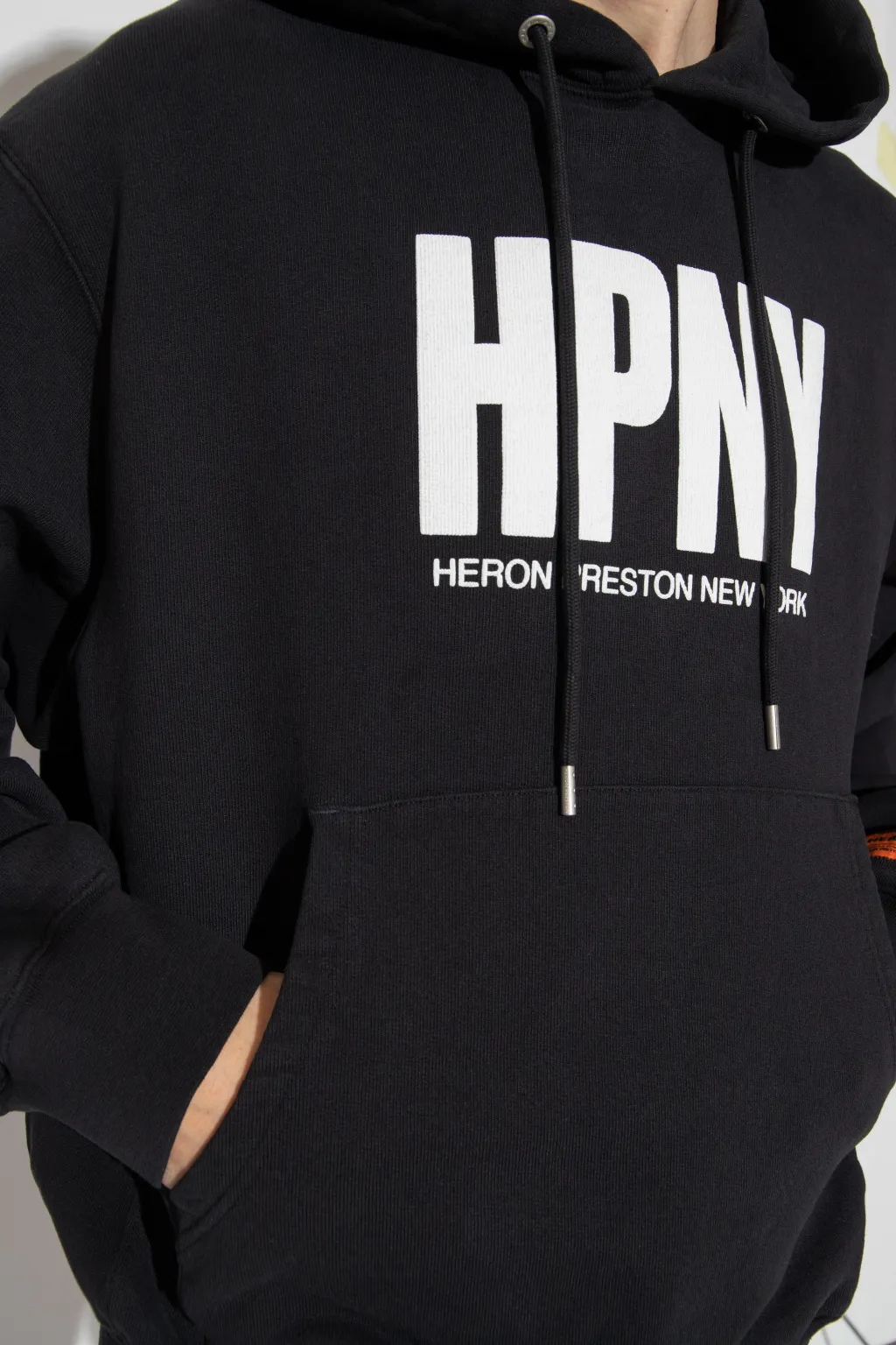 Logo-Print Hooded Jumper