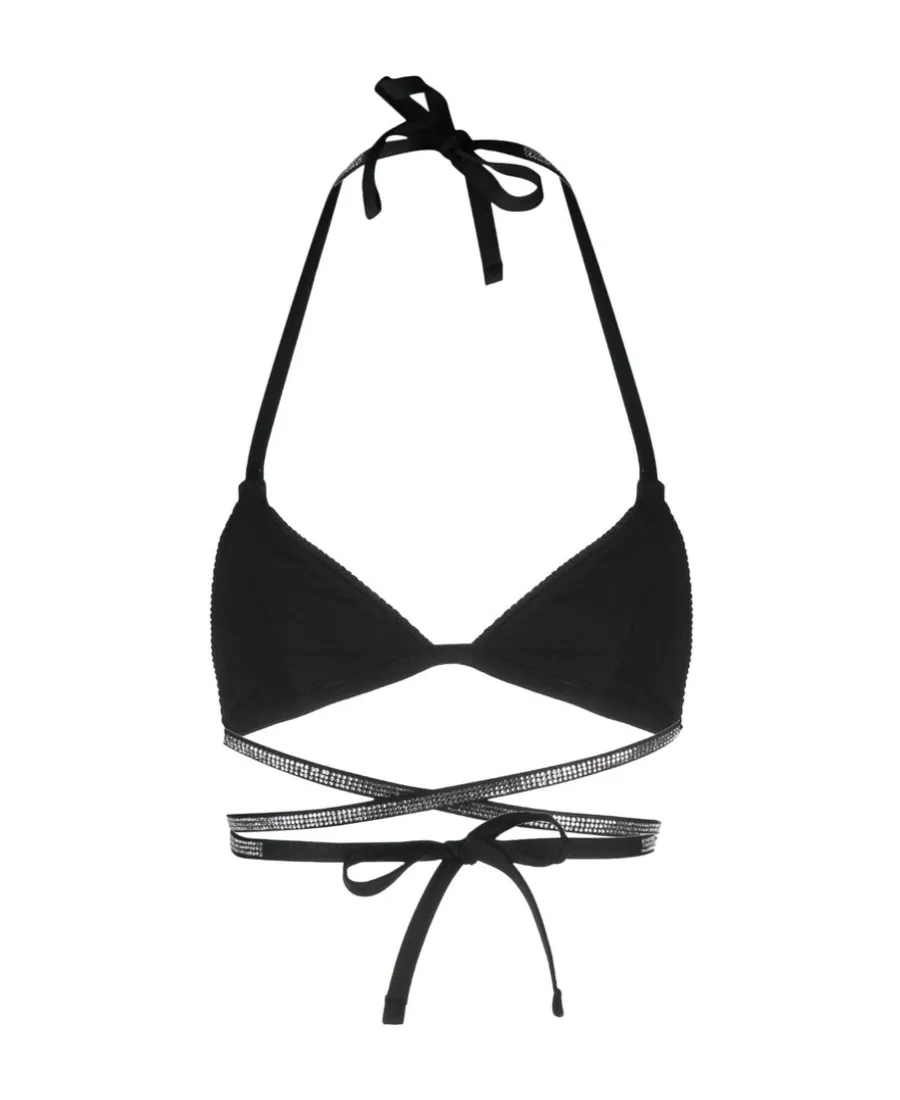 Embellished Tape Bikini Top
