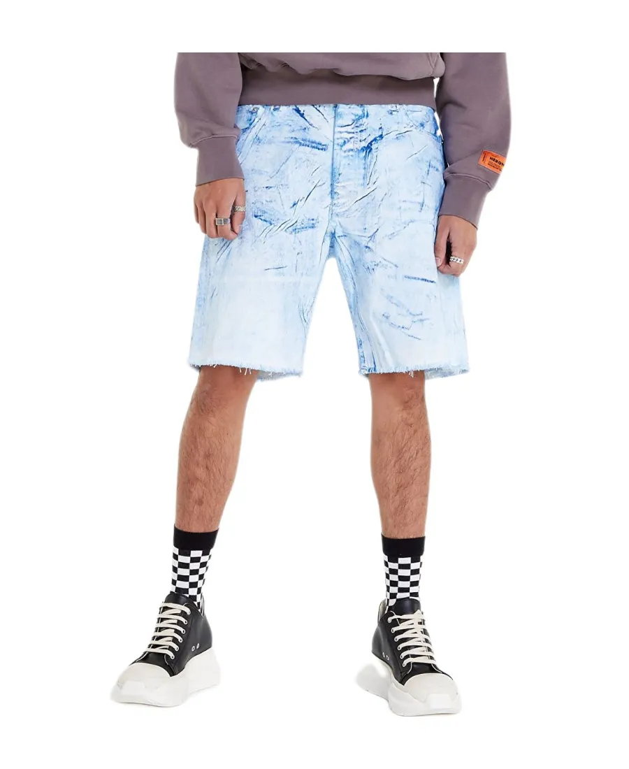 Logo Denim Shorts