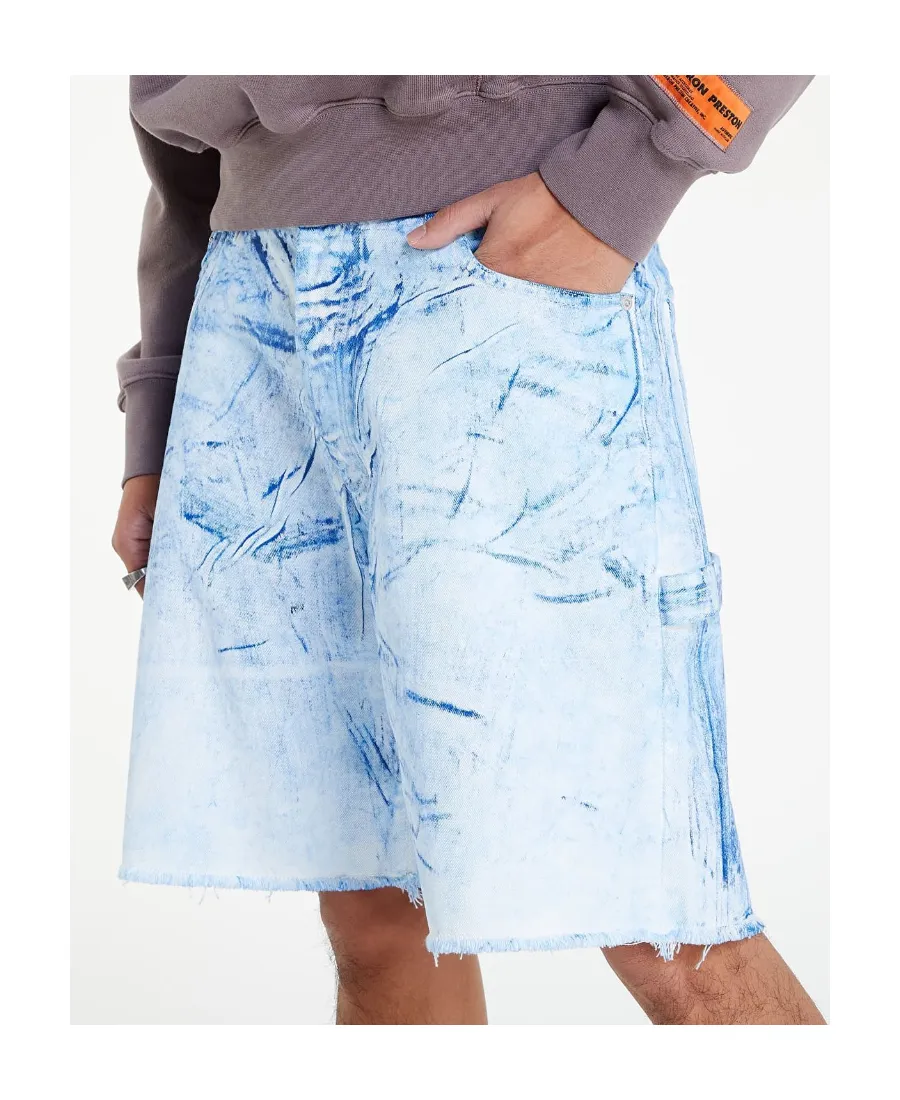 Logo Denim Shorts