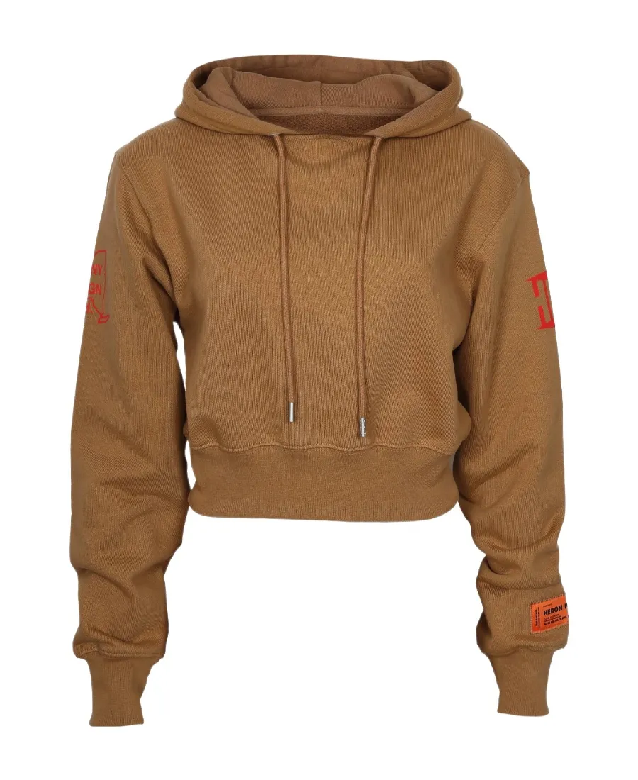 Logo Patch Drawstring Hoodie