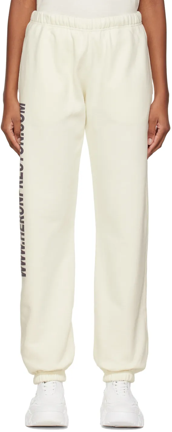 Real Estate Slogan Printed Track Pants