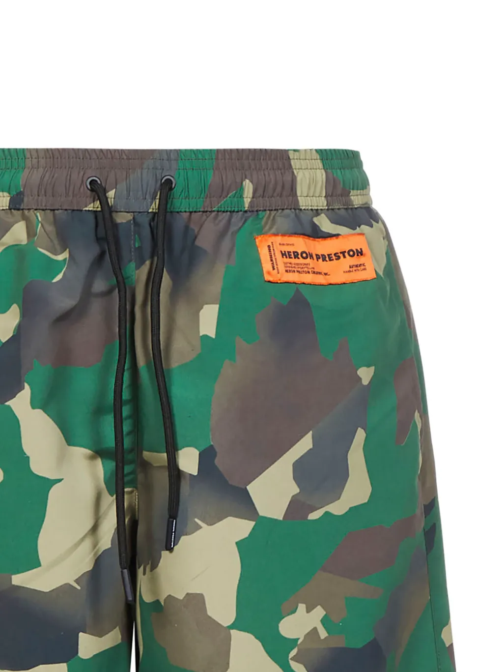 Camouflage Print Drawstring Swim Shorts