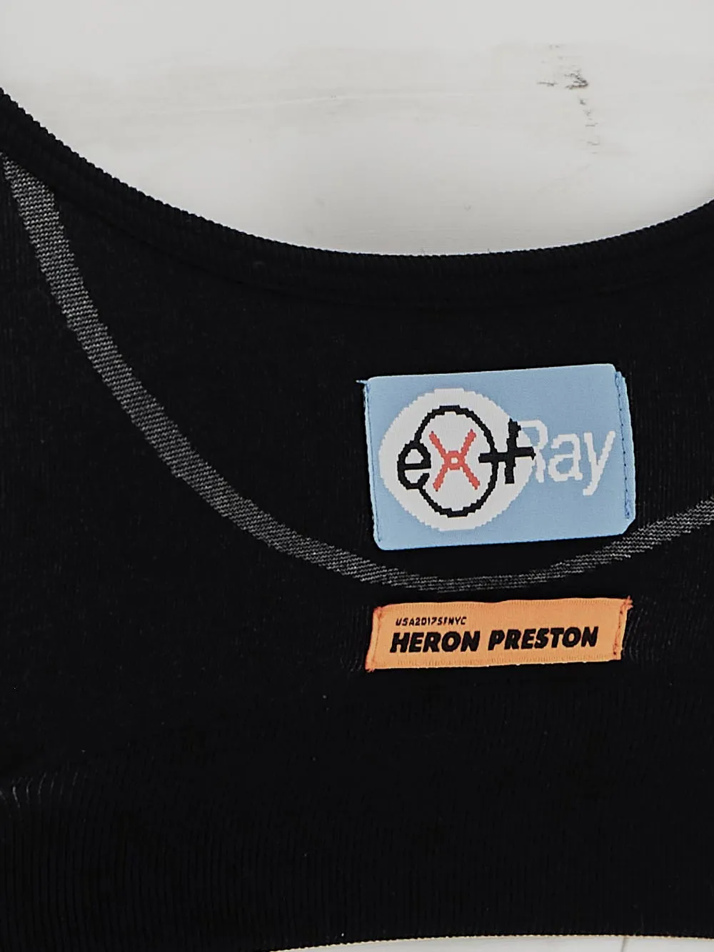 Logo Printed Scoop Neck Sports Bra