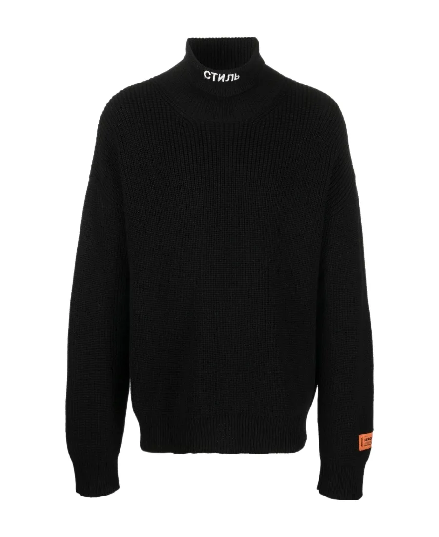 Ribbed Knit Rollneck Sweater