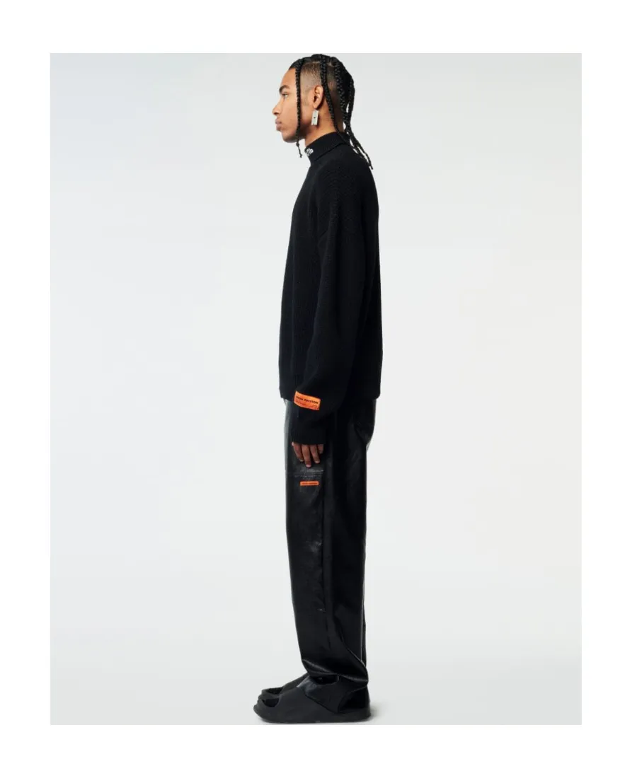 Ribbed Knit Rollneck Sweater