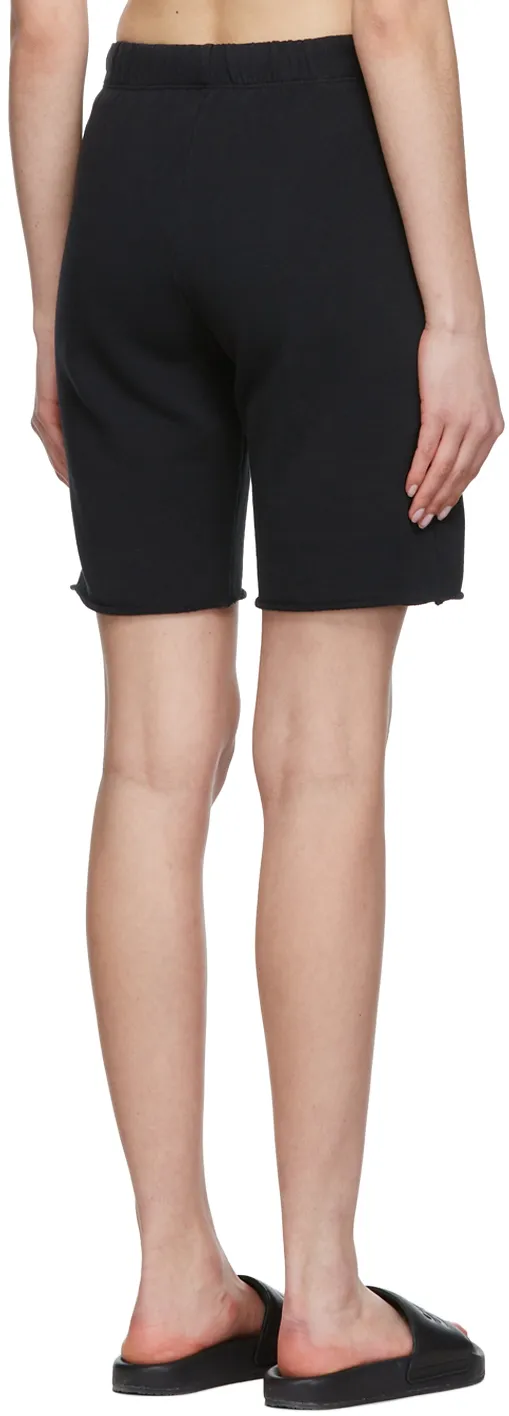 Logo Patch Organic Cotton Knee-Length Shorts