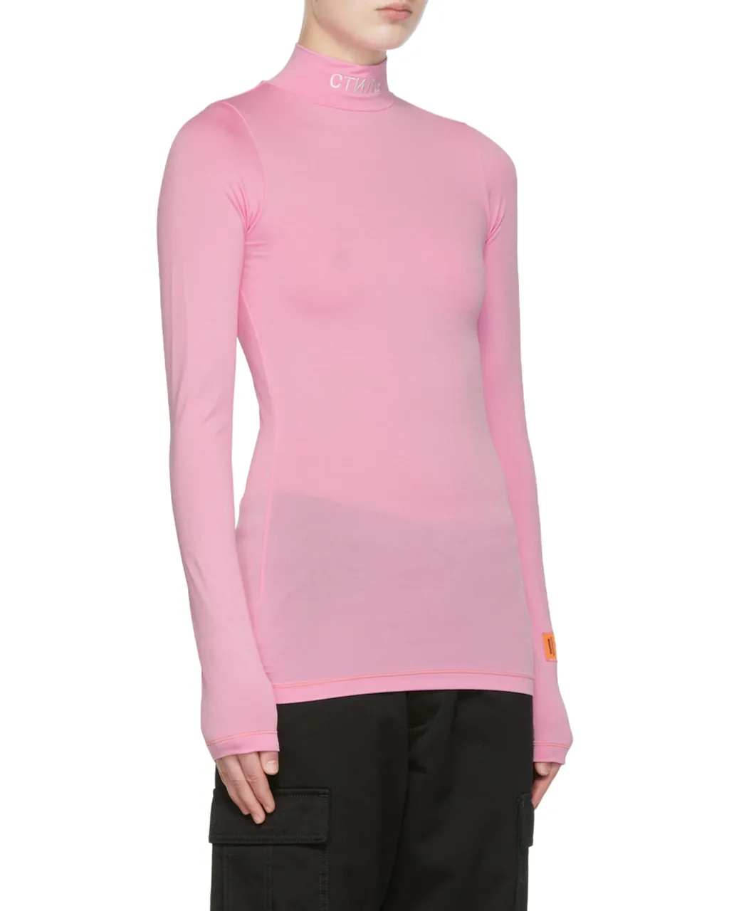 High-Necked Long-Sleeved T-Shirt