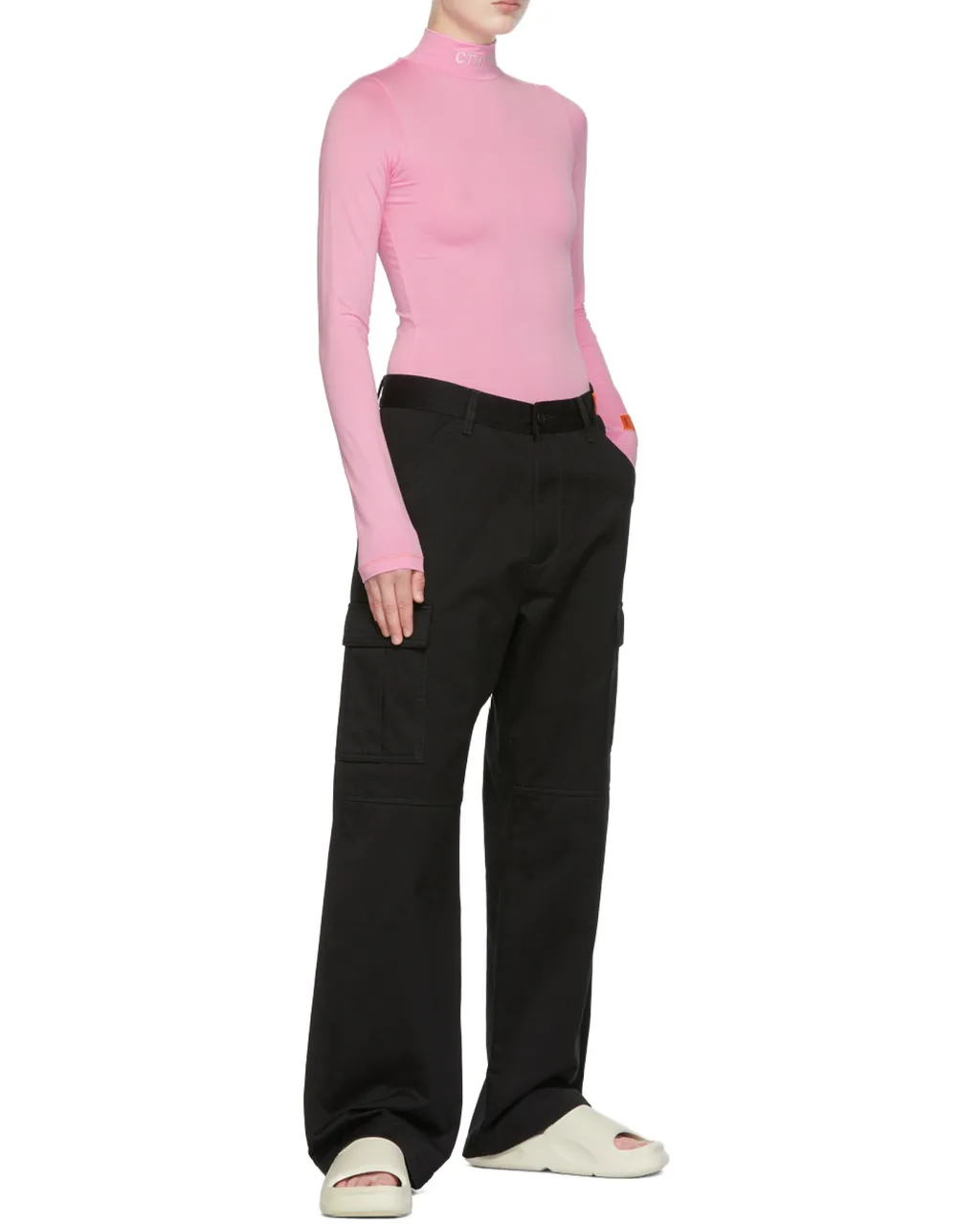 High-Necked Long-Sleeved T-Shirt