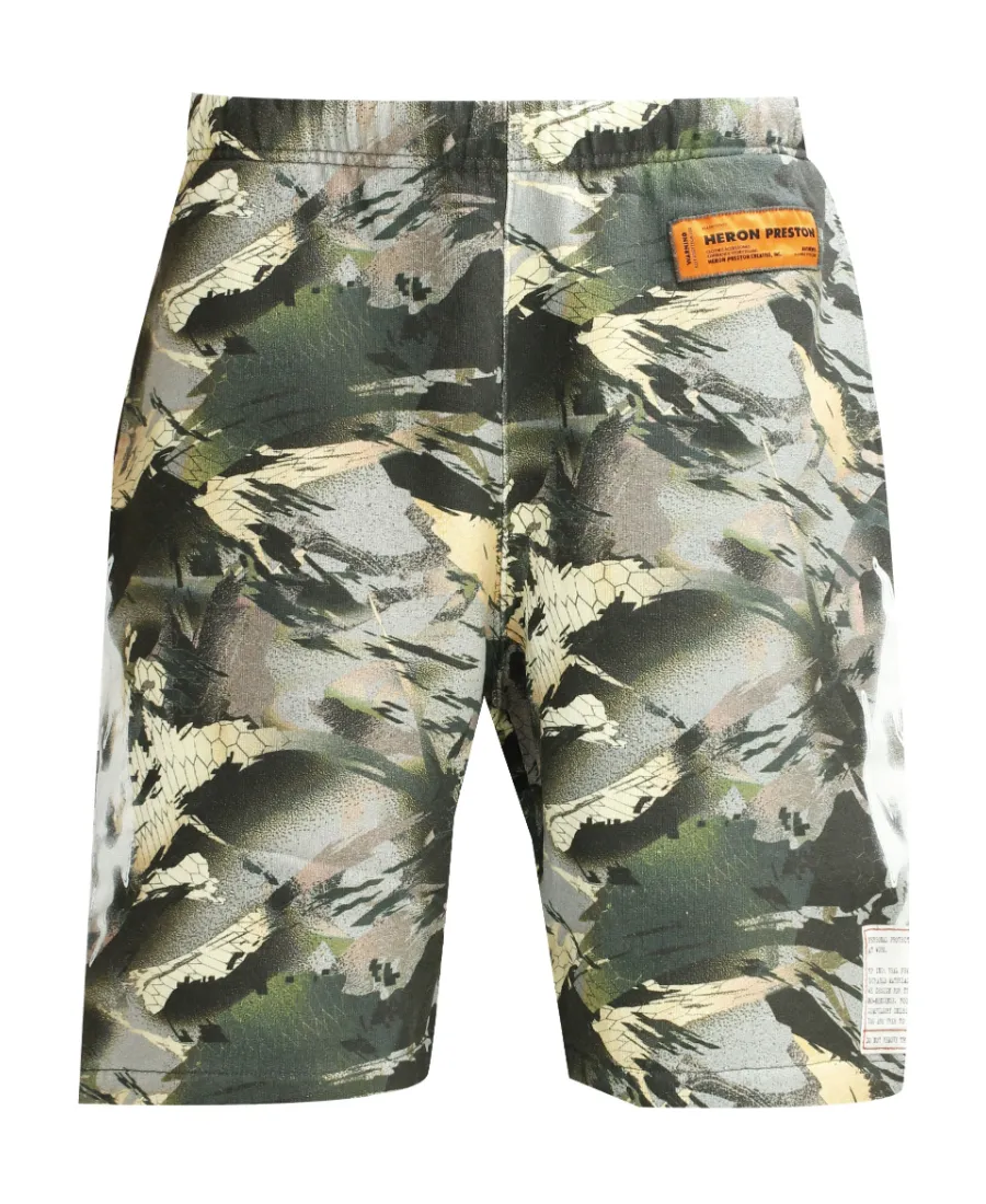 Camouflage Logo Patch Shorts