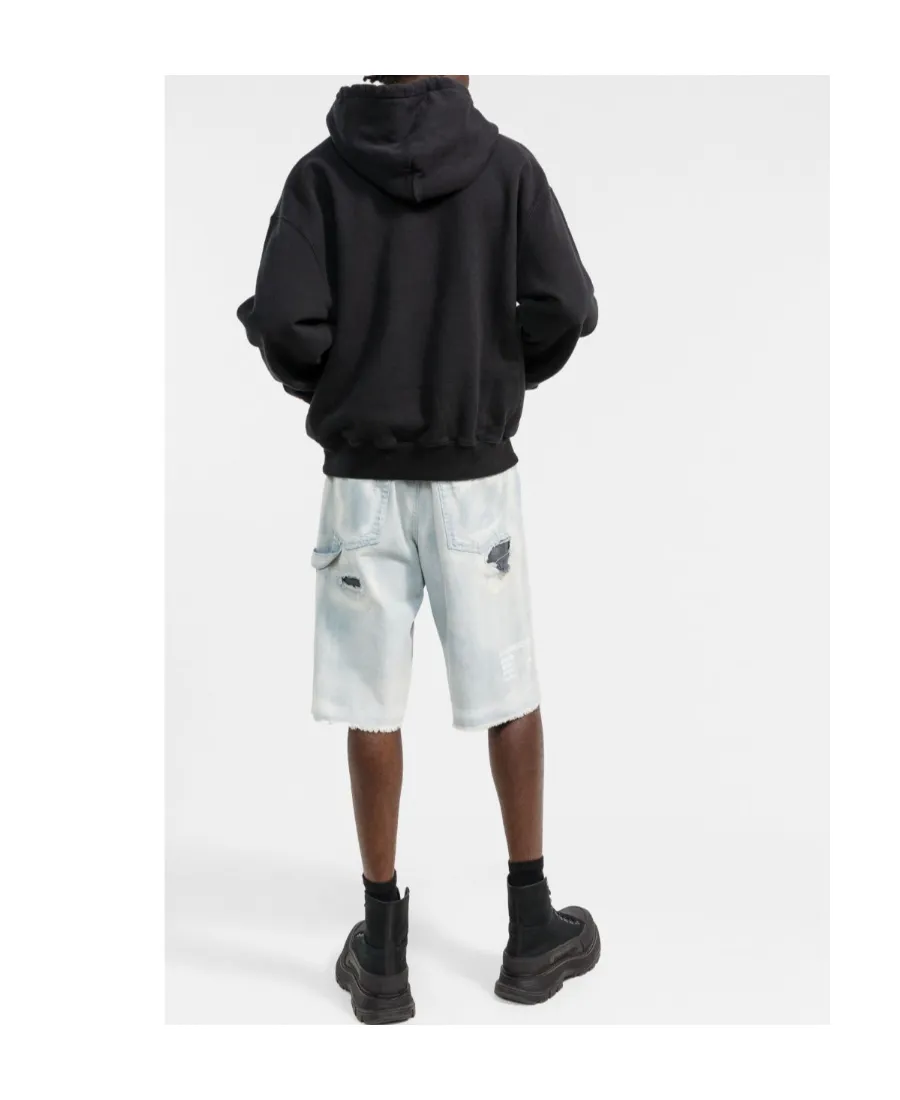Distressed Denim Shorts