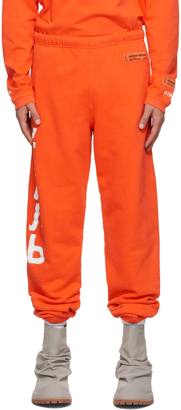 Logo Print Elasticated-Waist Track Pants