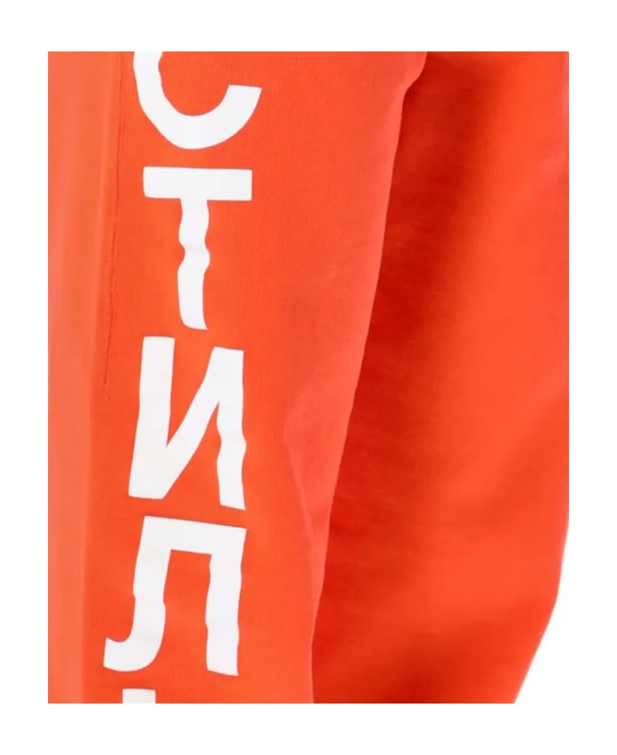 Logo Print Elasticated-Waist Track Pants
