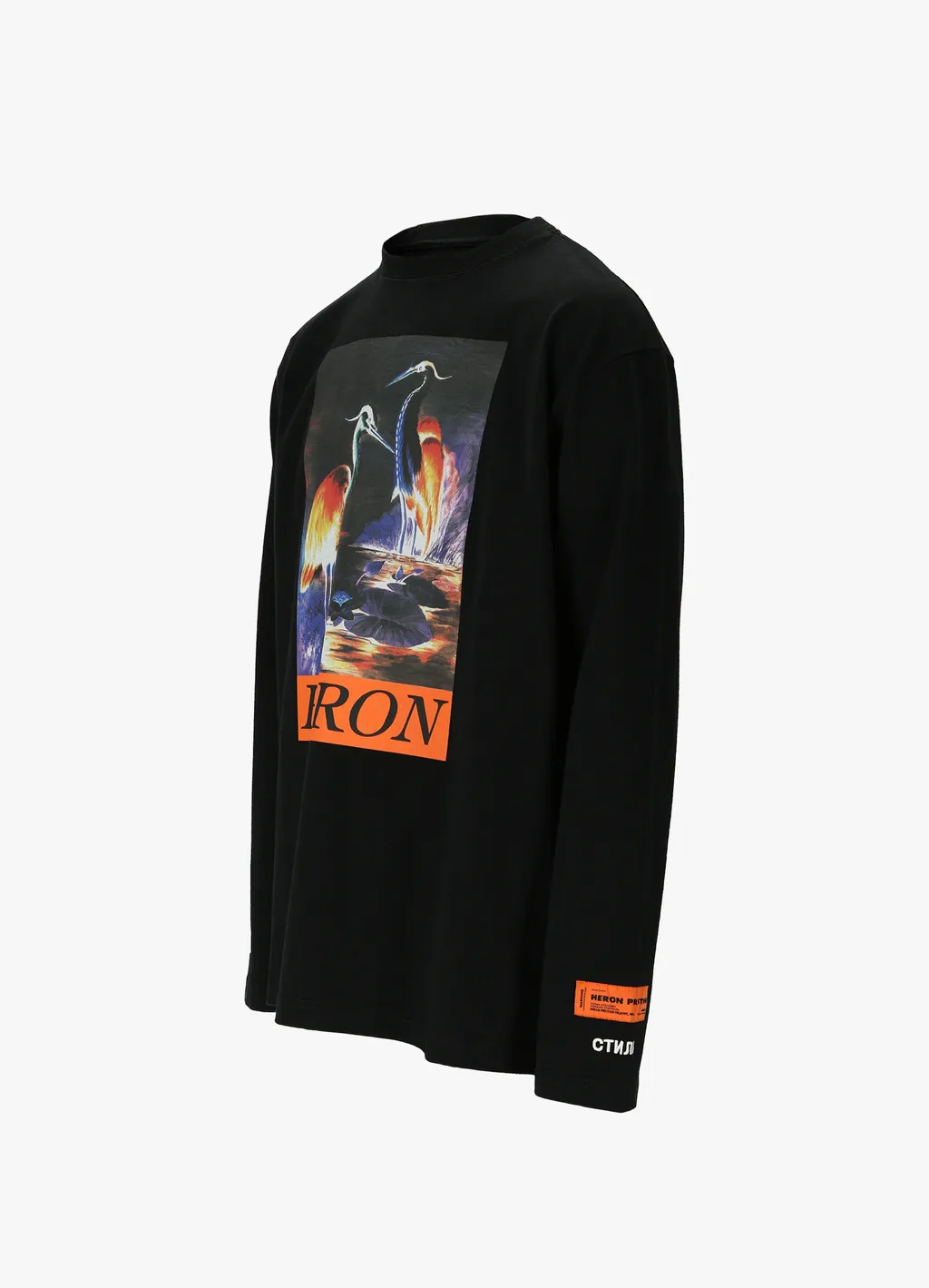Heron Print Long Sleeve T-Shirt