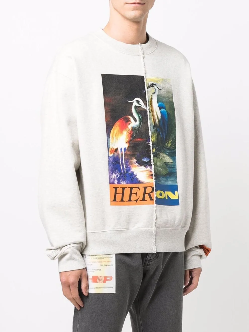 Split Heron Crewneck Sweatshirt