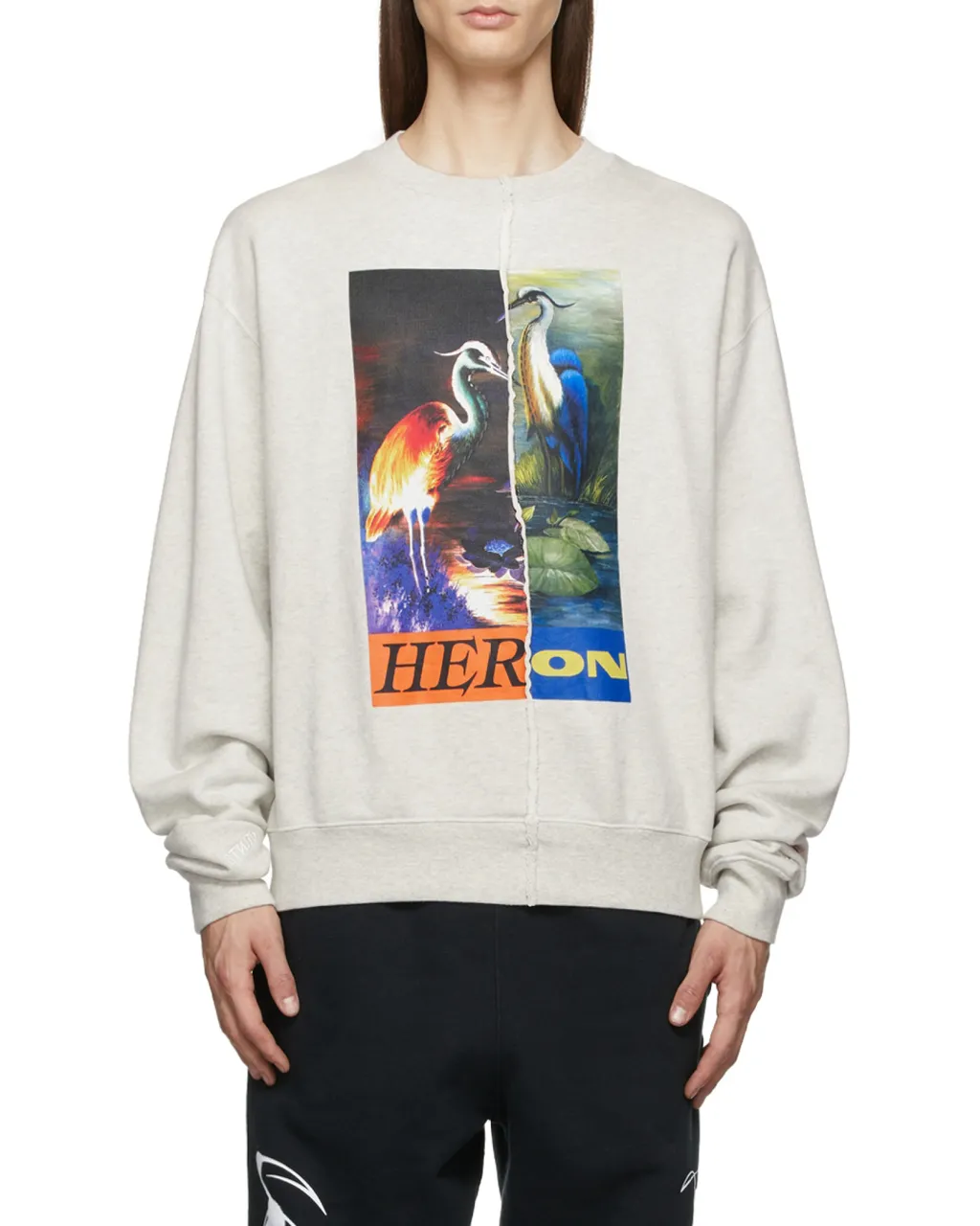Split Heron Crewneck Sweatshirt