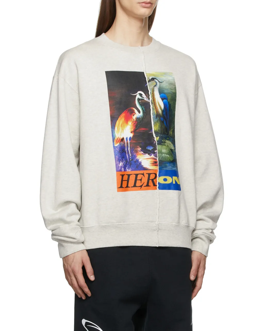 Split Heron Crewneck Sweatshirt