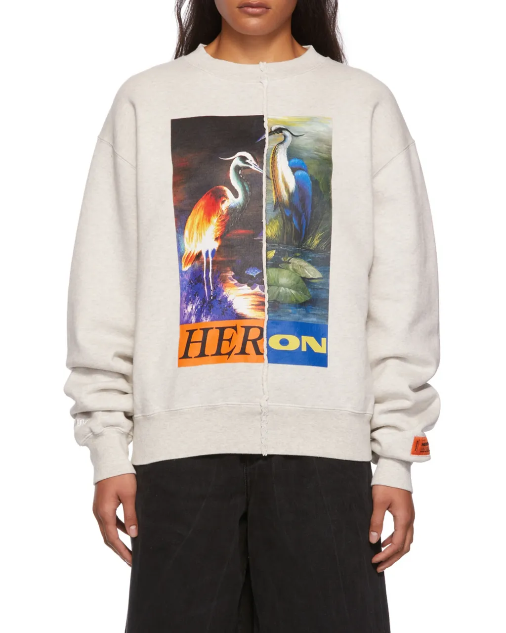 Split Heron Crewneck Sweatshirt